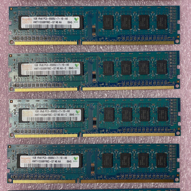 Lot( 6 ) 1GB Hynix HMT112U6BFR8C-G7 1Rx8 PC3-8500U DDR3 non-ECC Desktop RAM