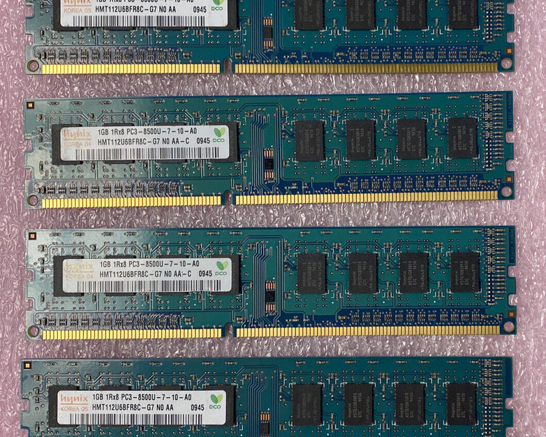 Lot( 6 ) 1GB Hynix HMT112U6BFR8C-G7 1Rx8 PC3-8500U DDR3 non-ECC Desktop RAM