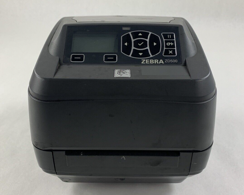 Zebra ZD500 Thermal Label Printer Bad Screen Tested Prints Parts and Repair