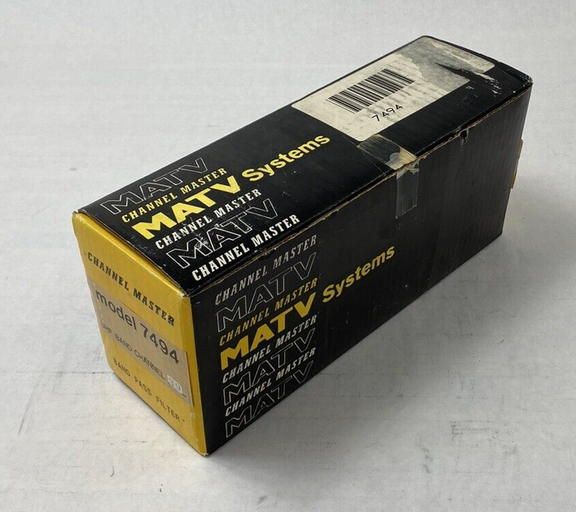 Channel Master MATV Systems Model 7494 Band Pass Filter UHF Band Channel 39