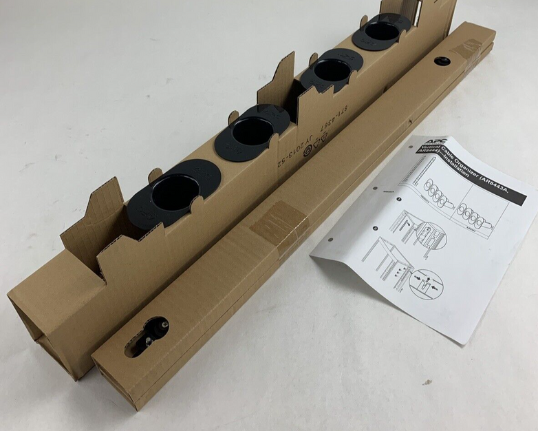 APC AR8443A Rack Cable Management Panel Black 0U New Box Opened