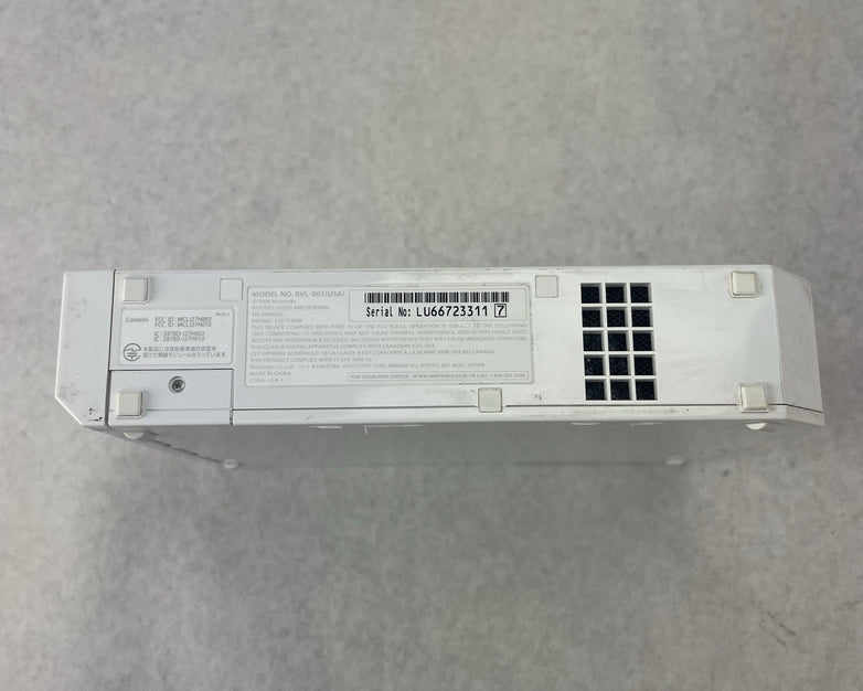 Nintendo Wii RVL-001 White Tested & Reset Console Only No Cords