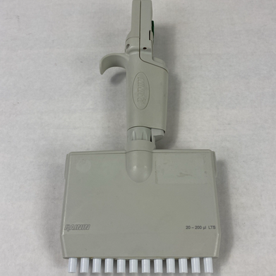 Rainin EDP3-Plus 20-200 ul LTS 12-Channel Digital Pipette No Battery Untested