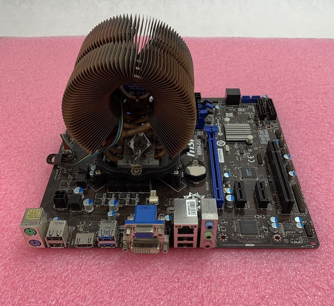 MSI B85M-E45 MS-7818 Motherboard Intel Core i5-4570s 2.9GHz No RAM w/ Shield