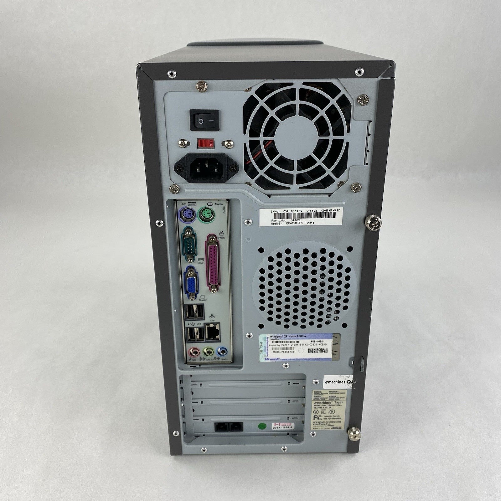 eMachines T2341 MT AMD Athlon XP 2400T 2GHz 384MB RAM No HDD No OS