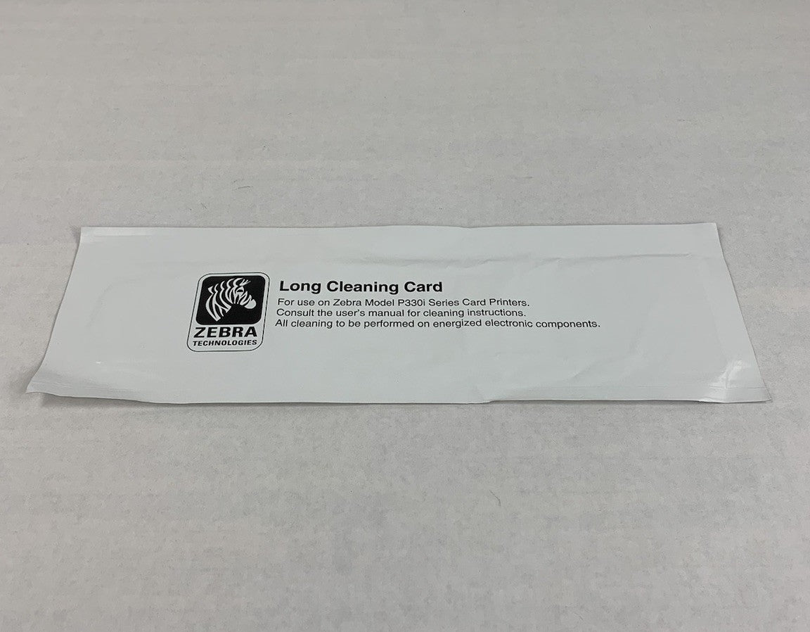 Zebra P330i Card Printer Long Cleaning Card (Lot of 20)