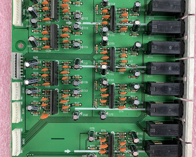 Yamaha M2500 XW217 Mixing Console Back Panel Input/Output Jacks And Sub Board