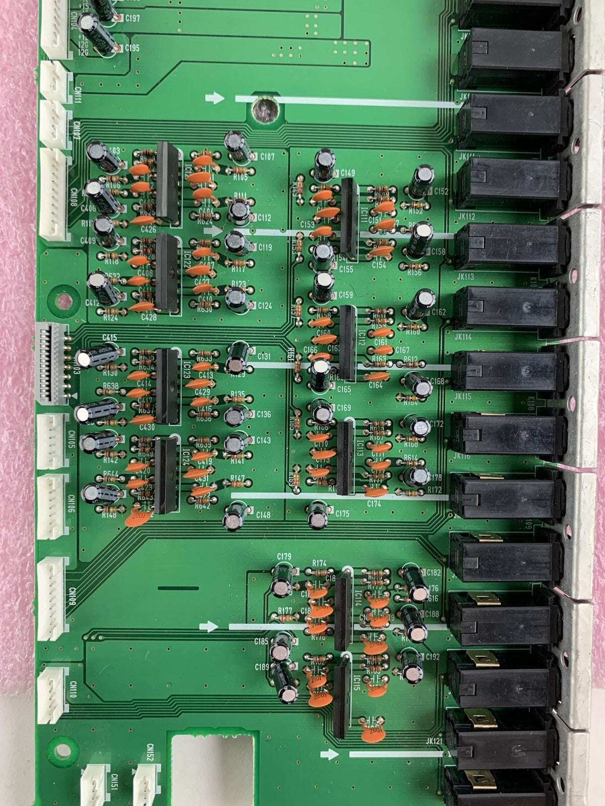 Yamaha M2500 XW217 Mixing Console Back Panel Input/Output Jacks And Sub Board5
