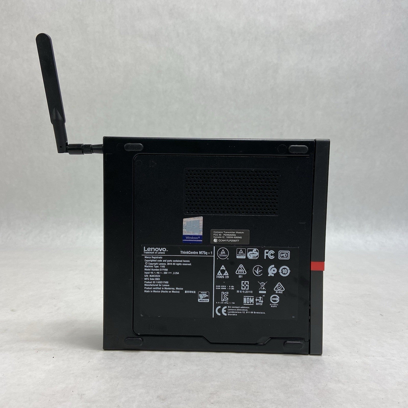 Lenovo ThinkCentre M75Q-1 MFF AMD Ryzen 5 Pro 3400GE 3.3GHz 8GB RAM No AC/HDD/OS3