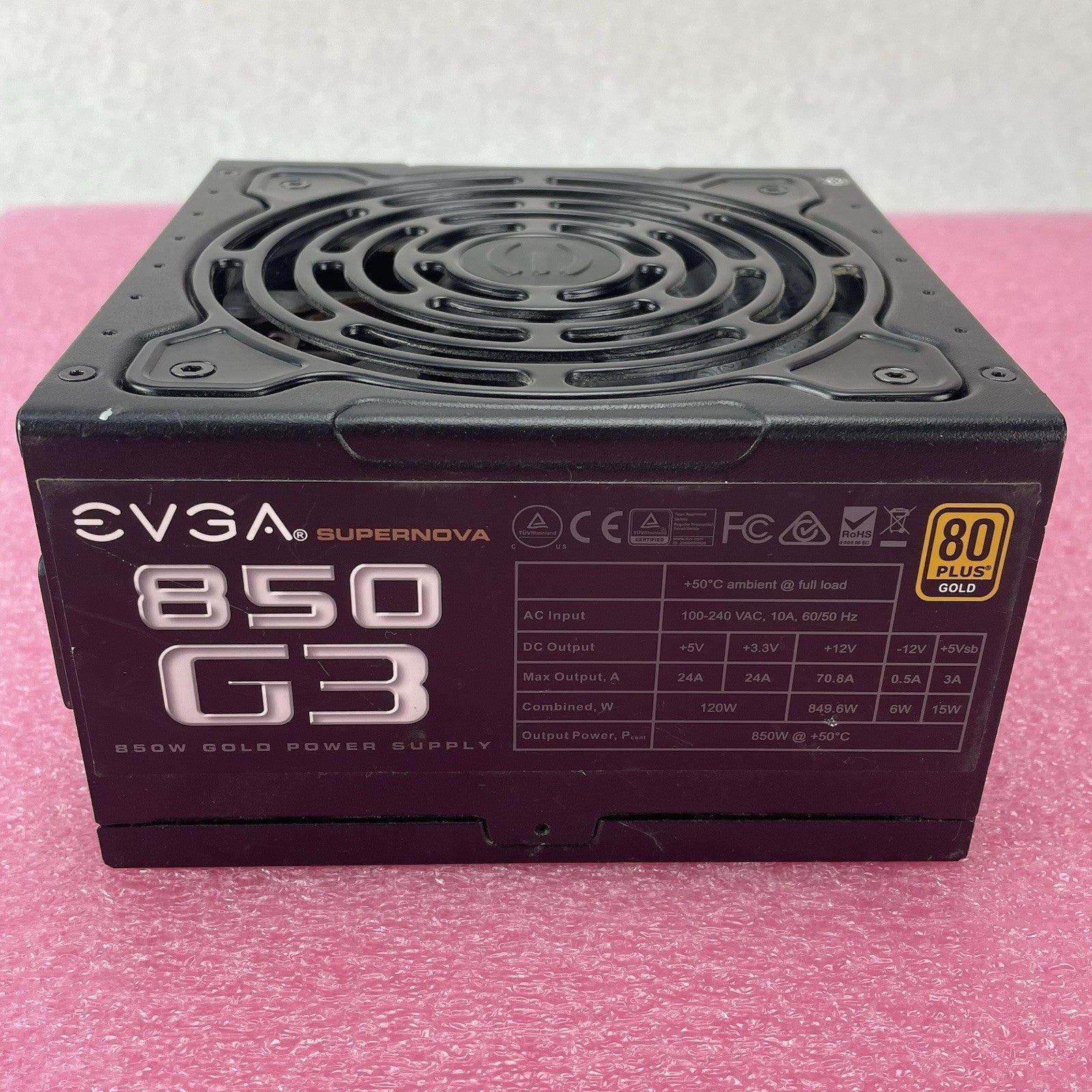 EVGA PSU 220-G3-0850 SuperNOVA 850 G3 850W 80 Plus4