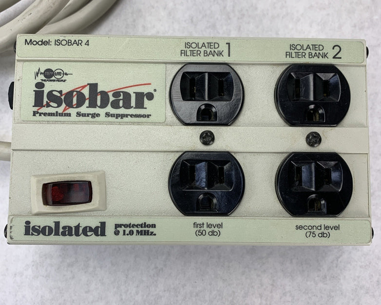 Tripp Lite ISOBAR 4 IB4 120V 15A Premium 4-Outlet Surge Suppressor - Tested