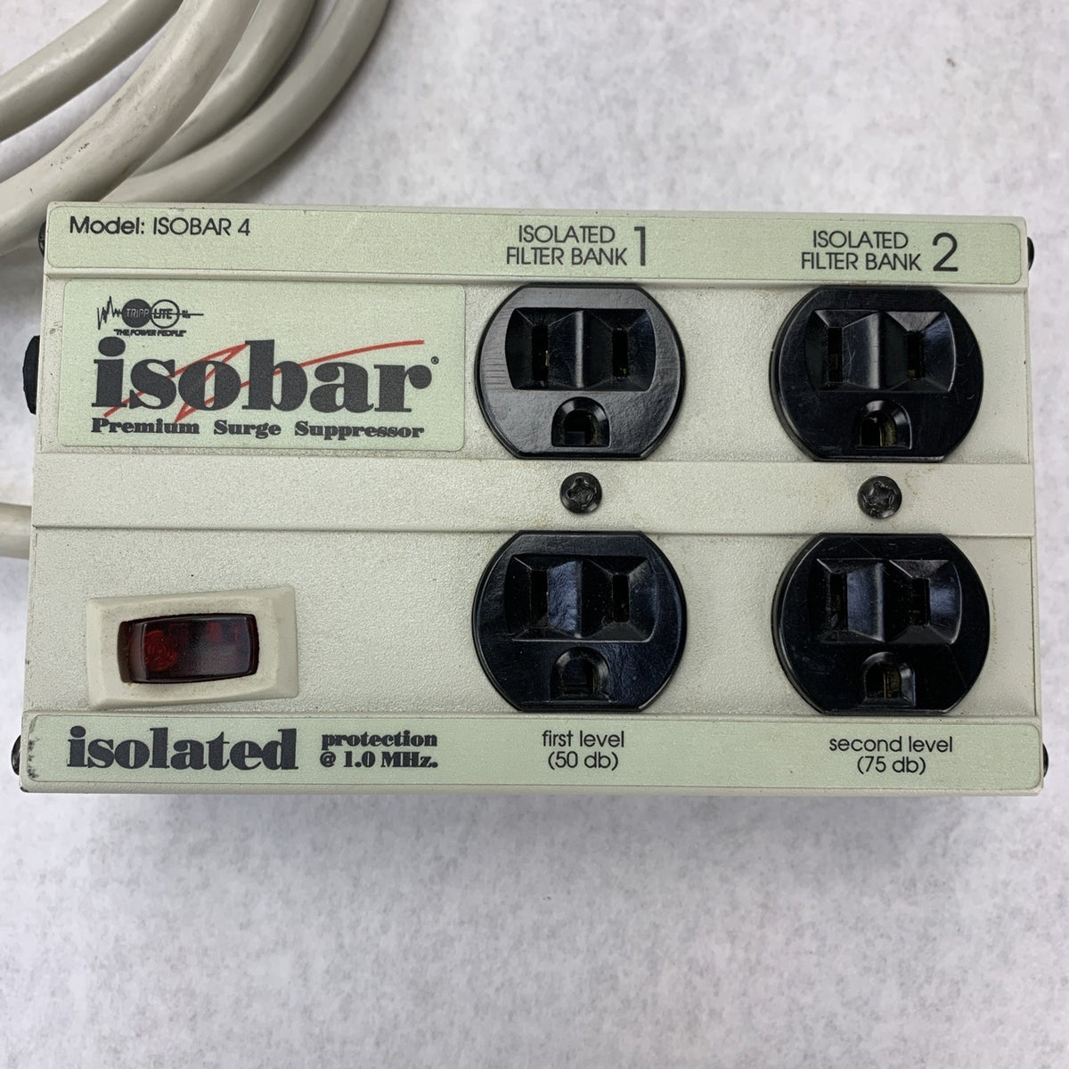 Tripp Lite ISOBAR 4 IB4 120V 15A Premium 4-Outlet Surge Suppressor - Tested1