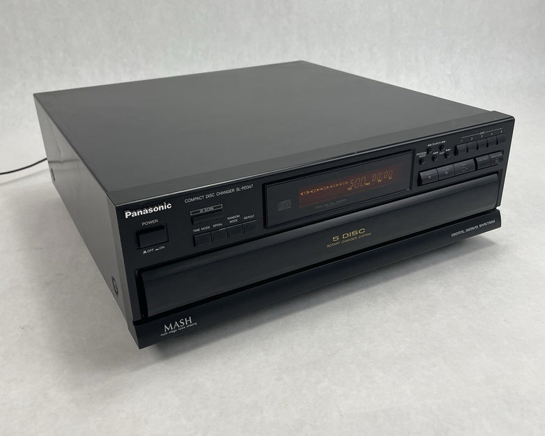 Panasonic SL-PD347 5 Disc CD Changer Player Rotary Carousel Tested No Remote
