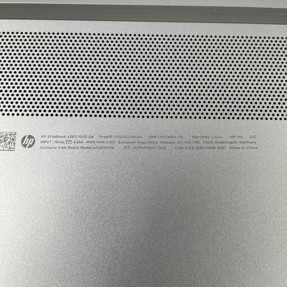 HP EliteBook x360 1030 G8 13.3" i7-1185G7 3.00 GHz 16 GB RAM No SSD/OS/AC12