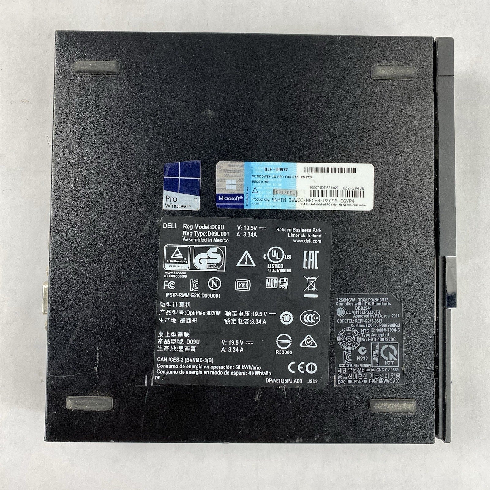 Dell OptiPlex 9020M Micro Intel Core i5-4590T 2GHz 8GB RAM No HDD OS AC READ