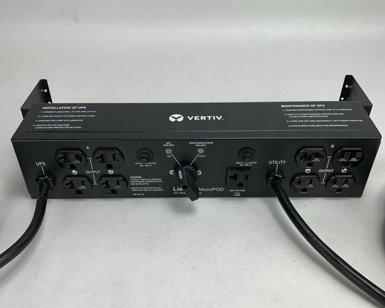Vertiv MP2-120C Liebert Micro POD AC Power System -  2U 19in Rack-mounted