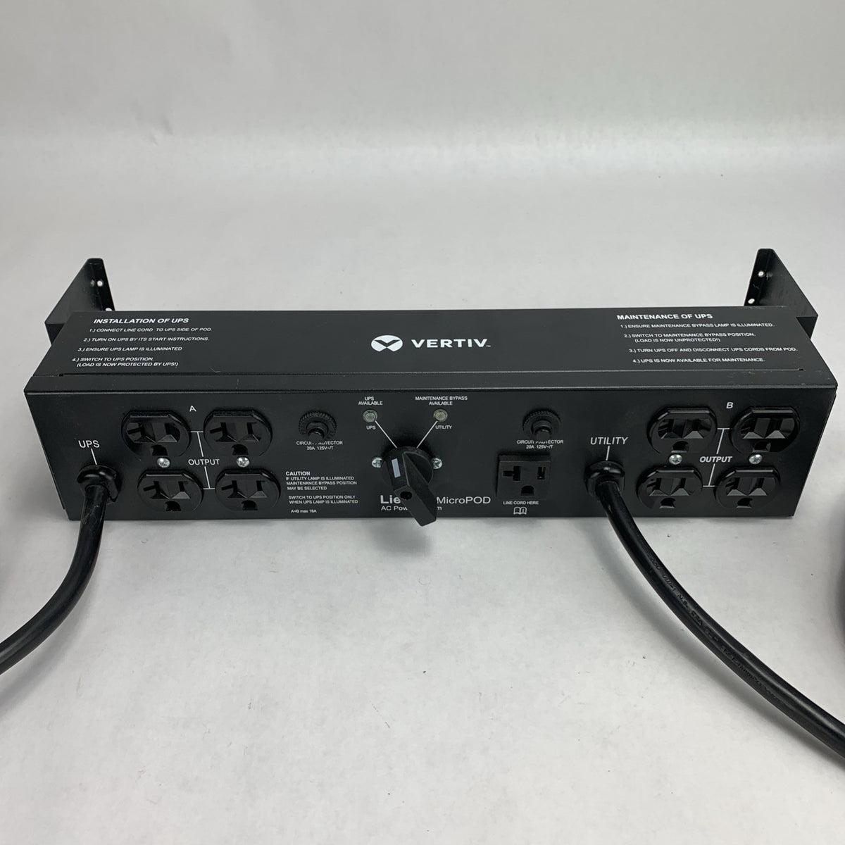 Vertiv MP2-120C Liebert Micro POD AC Power System -  2U 19in Rack-mounted1