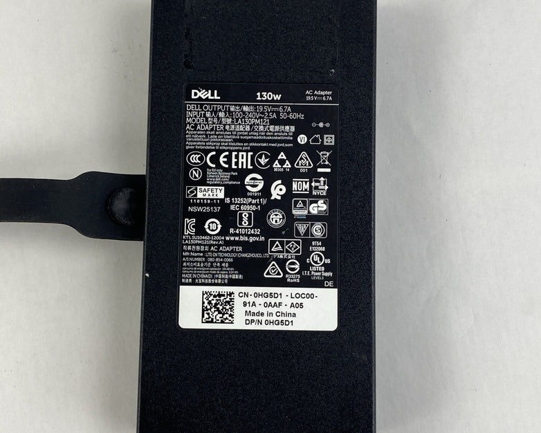 Dell LA130PM121 130 W 19.5V  7.4mm Barrel No Power Cord - Mixed Lot of 8