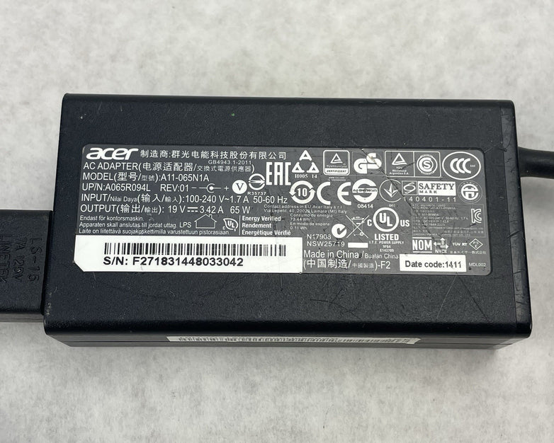 Acer A11-065N1A AC Power Adapter A065R094L Lot of 10