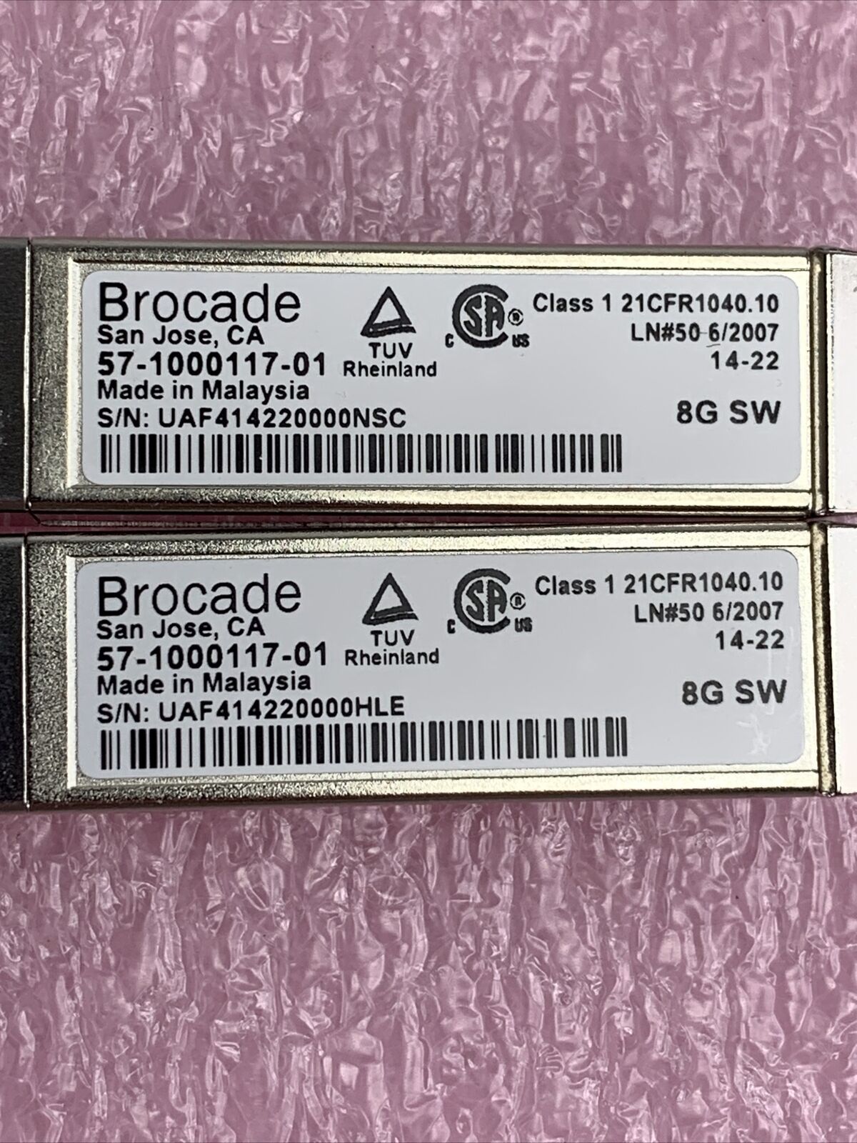 Lot of 2 Dell K54X2 Brocade SP 8GB FC HBA PCI-e Low Profile Fiber Channel Adapte