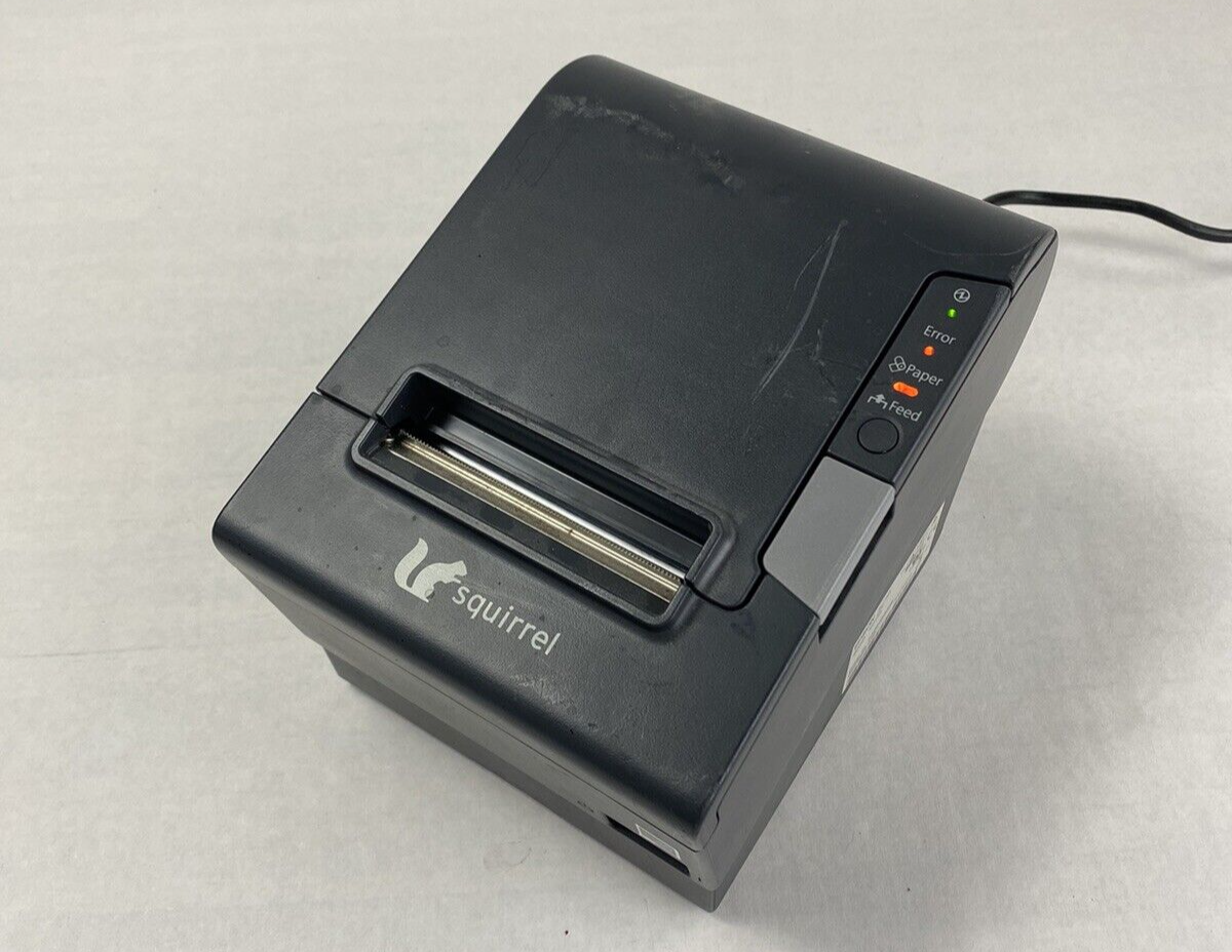 Epson Squirrel TM-T88V M244A POS Thermal Printer Tested No AC Adapter