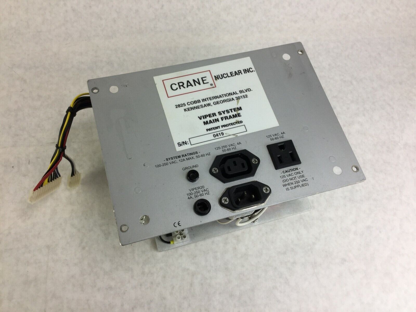 CRANE Nu Viper System Main Frame 0419
