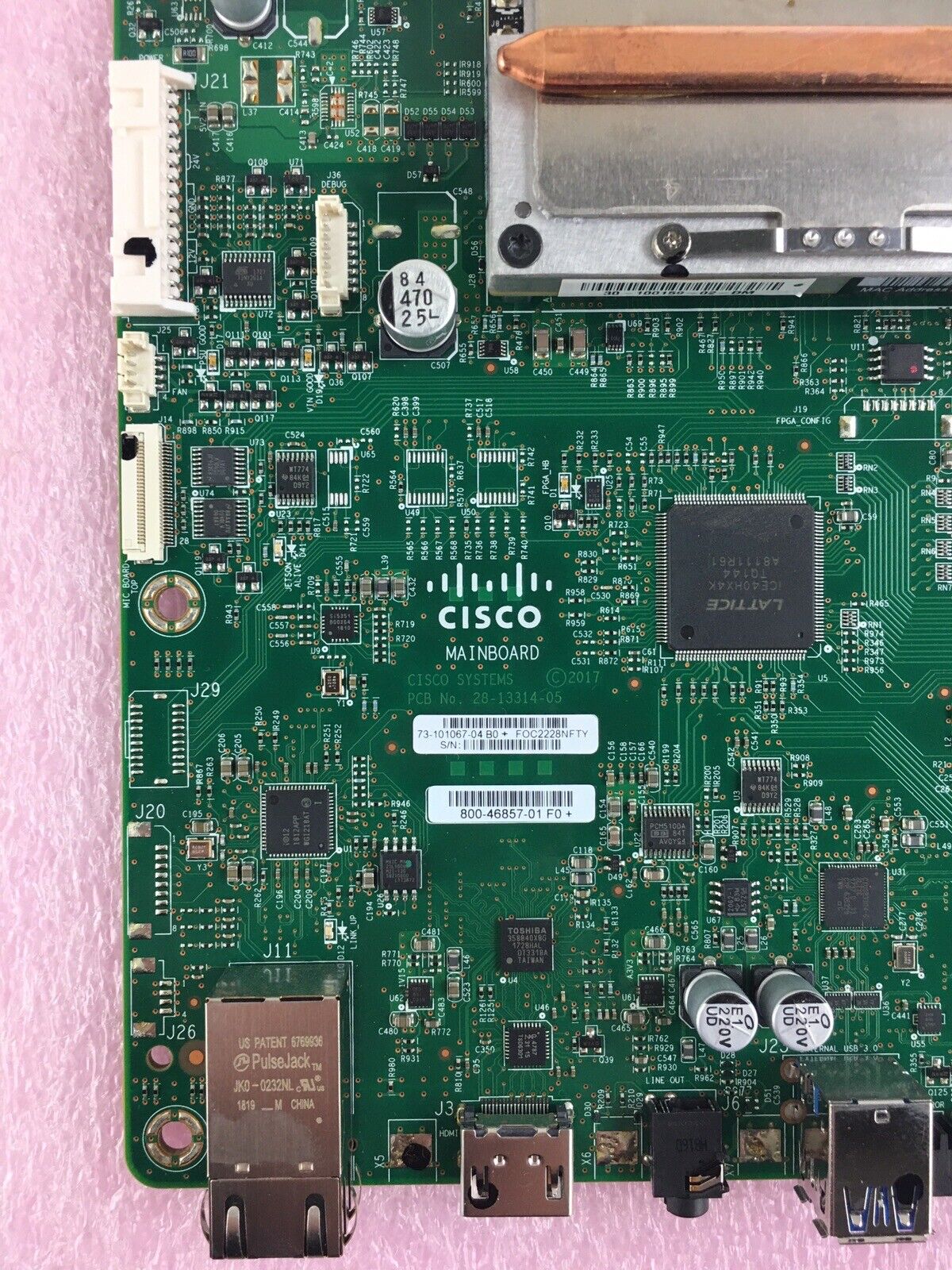 Cisco Spark Board 70 AA70WW Mainboard 28-13314-05 Tested 73-101067-04 B0