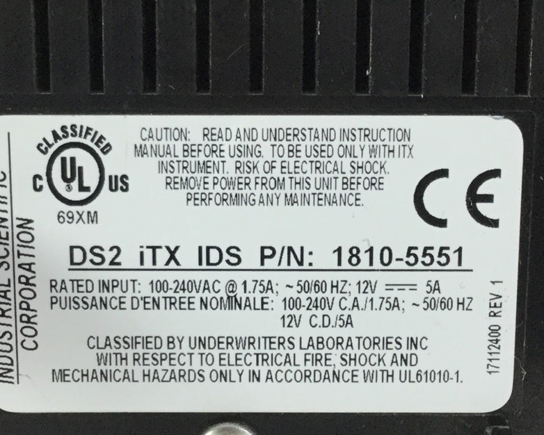 Industrial Scientific  IDS Docking Station 1810-5551    Powers On   w/Power Cord