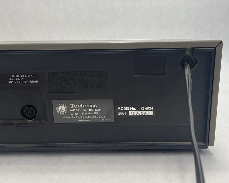 Technics RS-M24 Cassete Deck  Tested