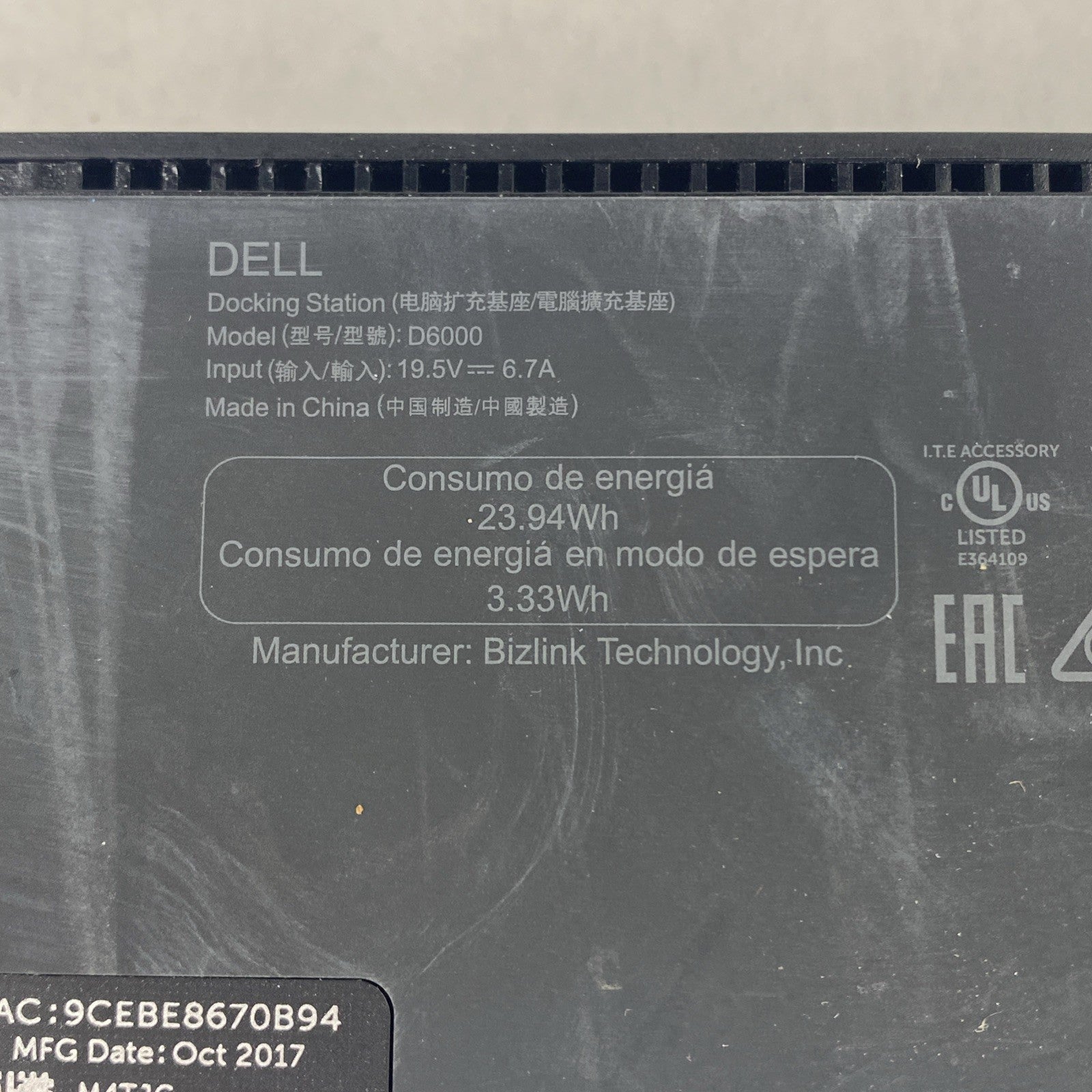 Dell D6000 Docking Sation Power Tested Lot of 39