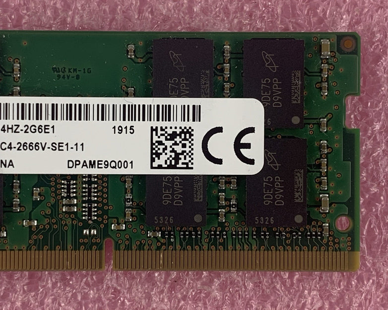 Micron MTA16ATF2G64HZ-2G6E1 16 GB DDR4-2666 PC4-21300 260-Pin Laptop Memory RAM