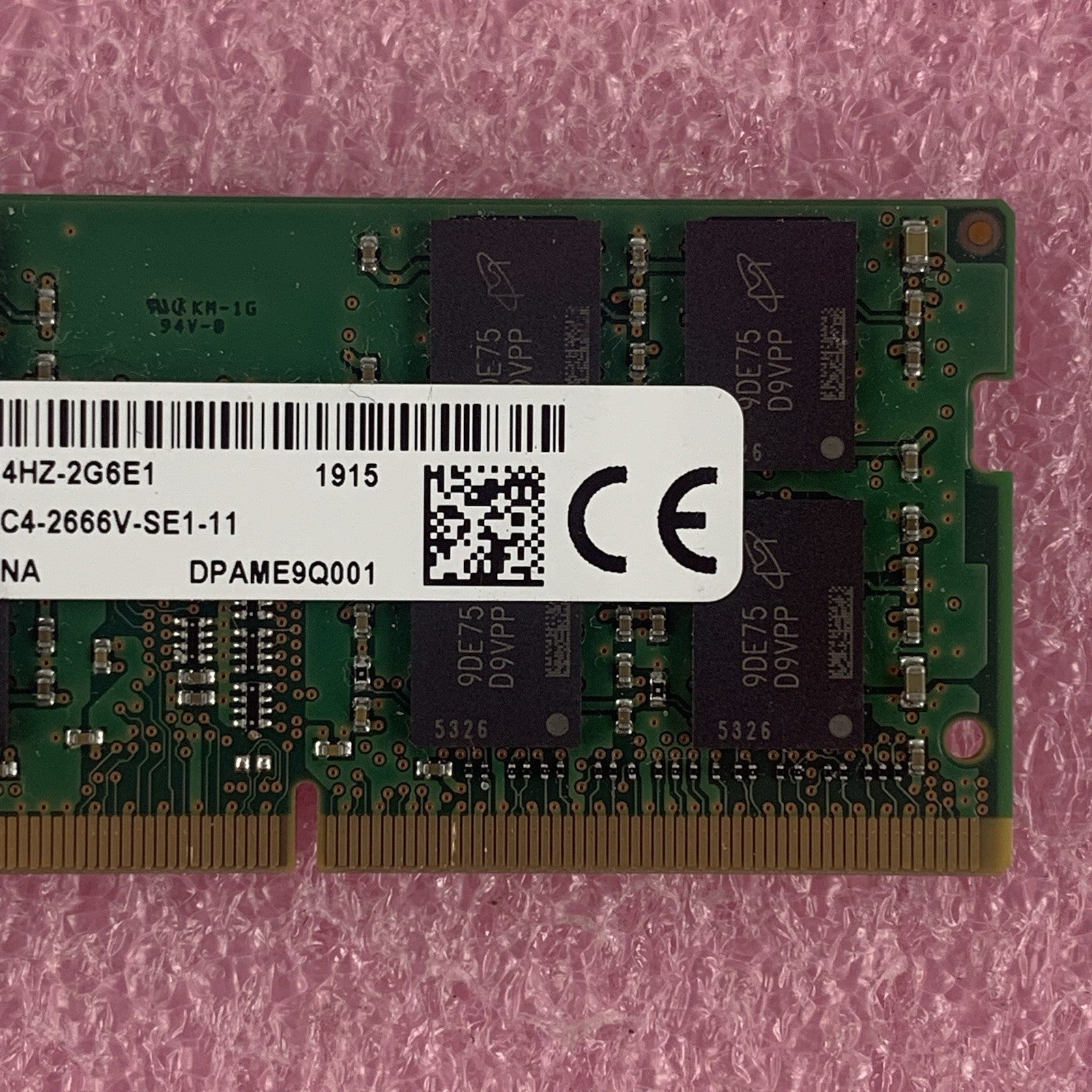 Micron MTA16ATF2G64HZ-2G6E1 16 GB DDR4-2666 PC4-21300 260-Pin Laptop Memory RAM3