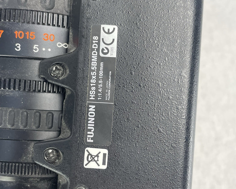 Fujinon HSs18x5.5BMD-D18 HD Broadcast Servo Lens