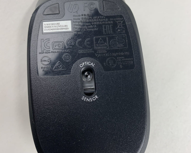 Lot of 4 HP EMS-604A Wired Mouse 672652-001