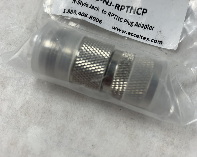 AccelTex N-Style Bulkhead Jack to Plug Arrestor ATS-NJ-RTPNCP (Lot of 6)