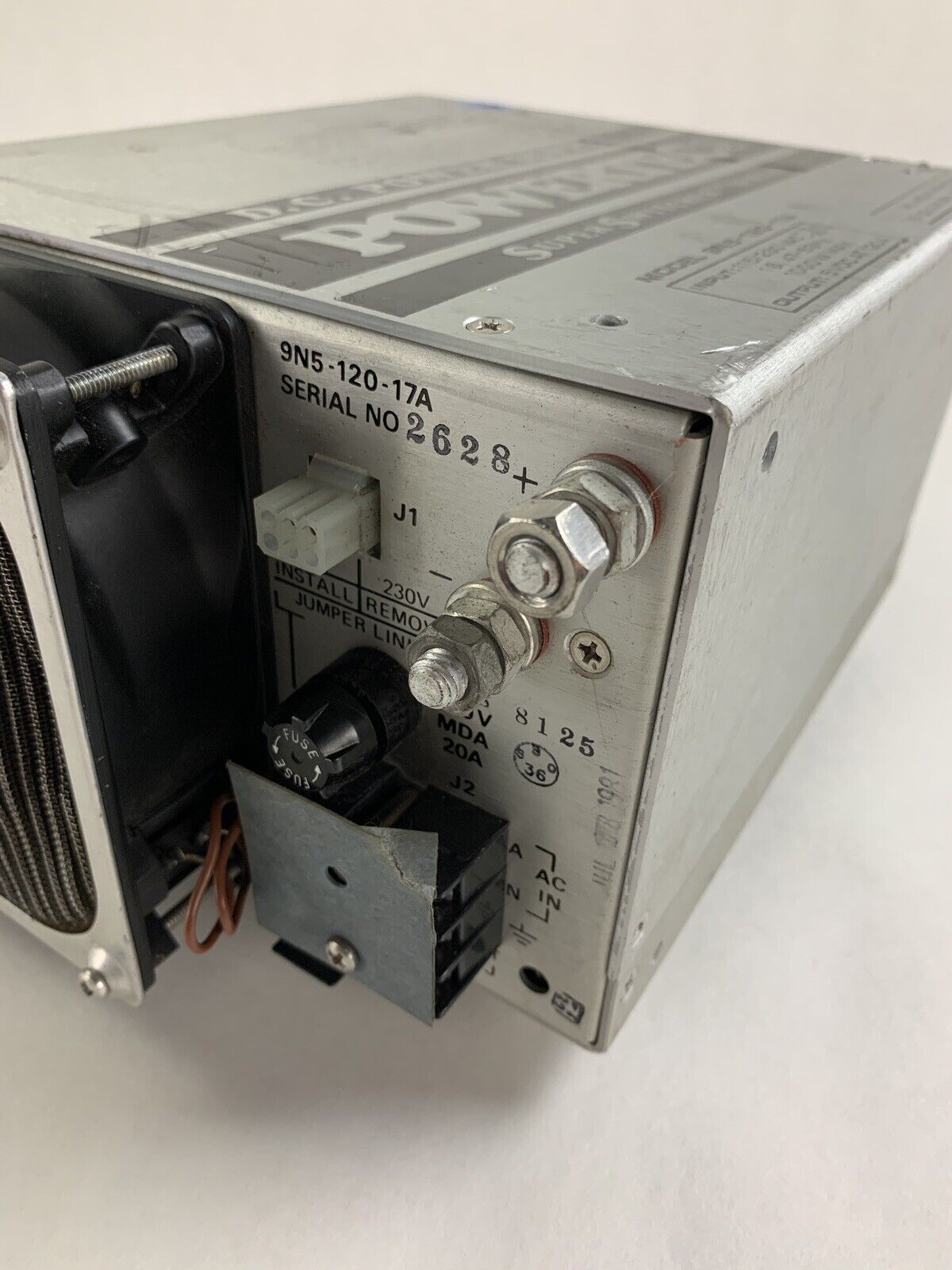 PowerTec DC Power Supply 115/230VAC 47-63Hz 1000W Max9N5-120-17A Untested