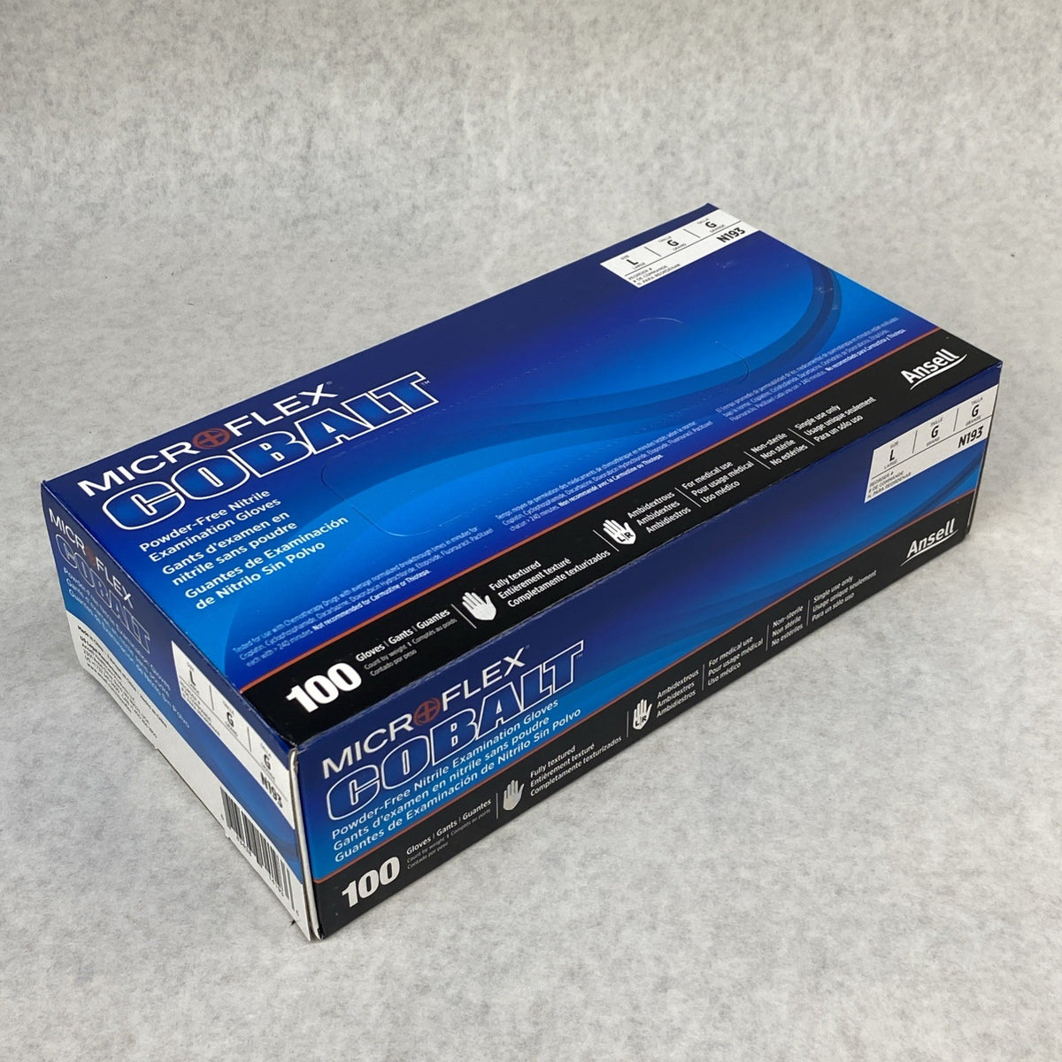 Ansell Cobalt N193 Powder Free Nitrile Examination Gloves Size Large 1000 Count5