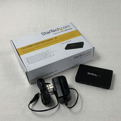 StarTech ST122HD4K 2-Port HDMI Audio Video Splitter 4K