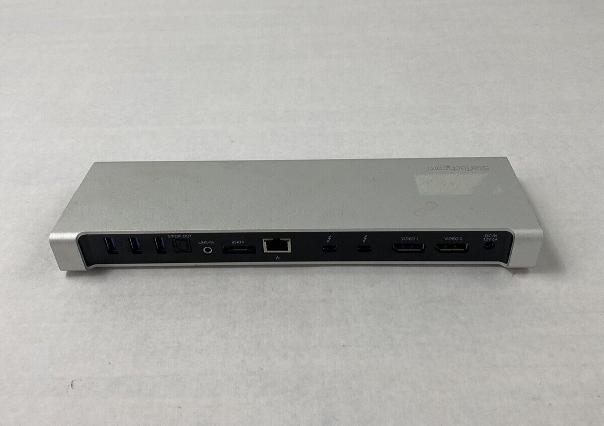 Startech TB2DOCK4K2DP Docking Station For Parts or Repair