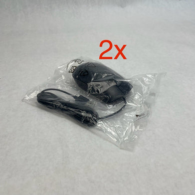 Dell MS116 Optical Black USB Scroll Wheel Mouse Lot of 2