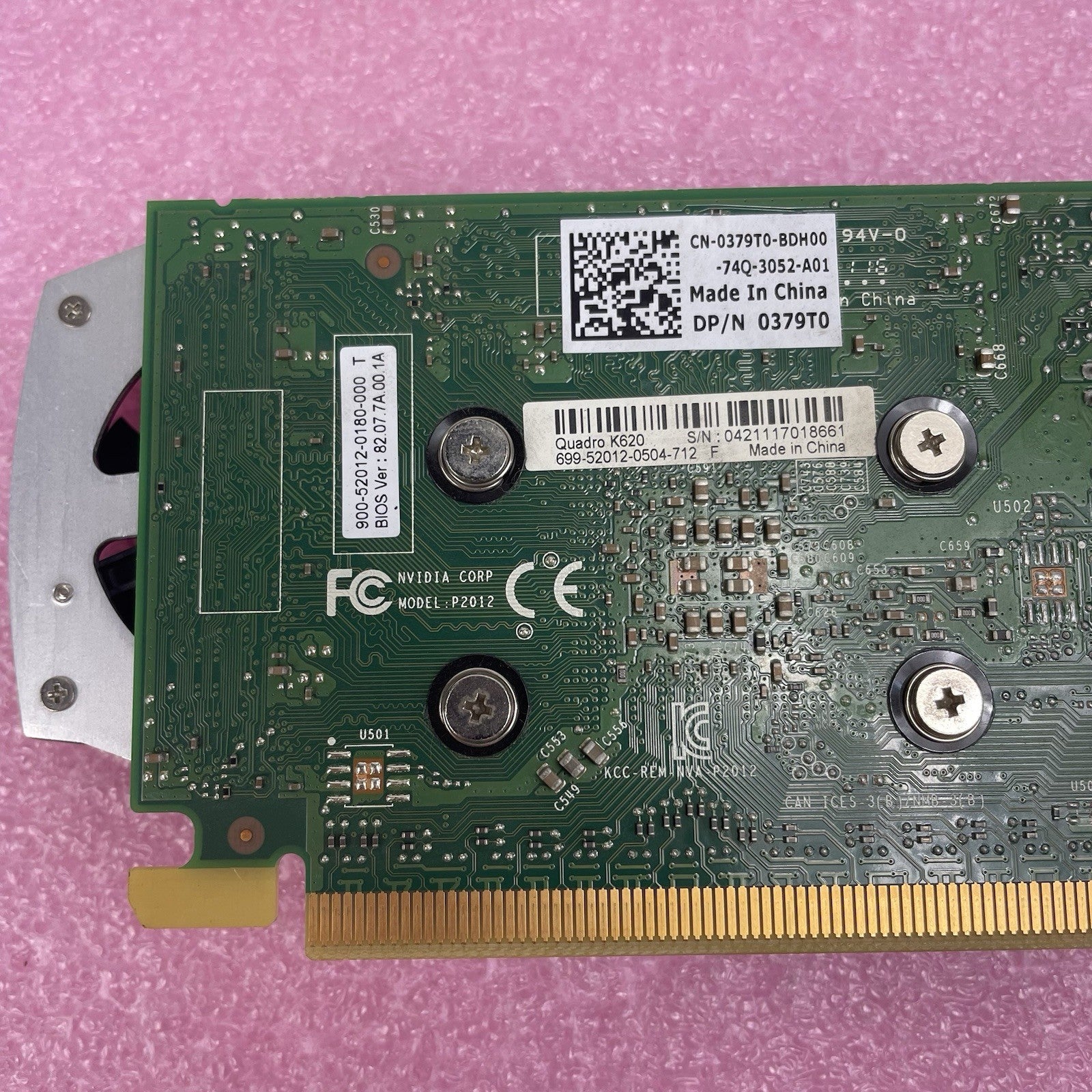 NVIDIA Quadro K620 2GB PCI-E Video Graphics Card DP DVI-I