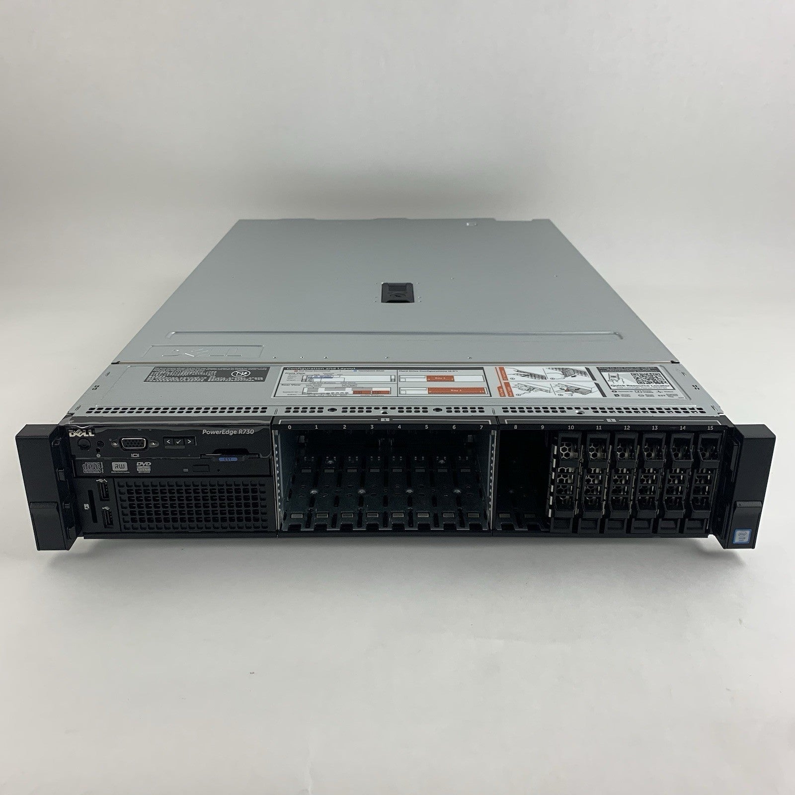 Dell Poweredge R730 2U Server 1x Intel E5-2640V3 2.6 GHz 64 GB Ram No OS No HDD2
