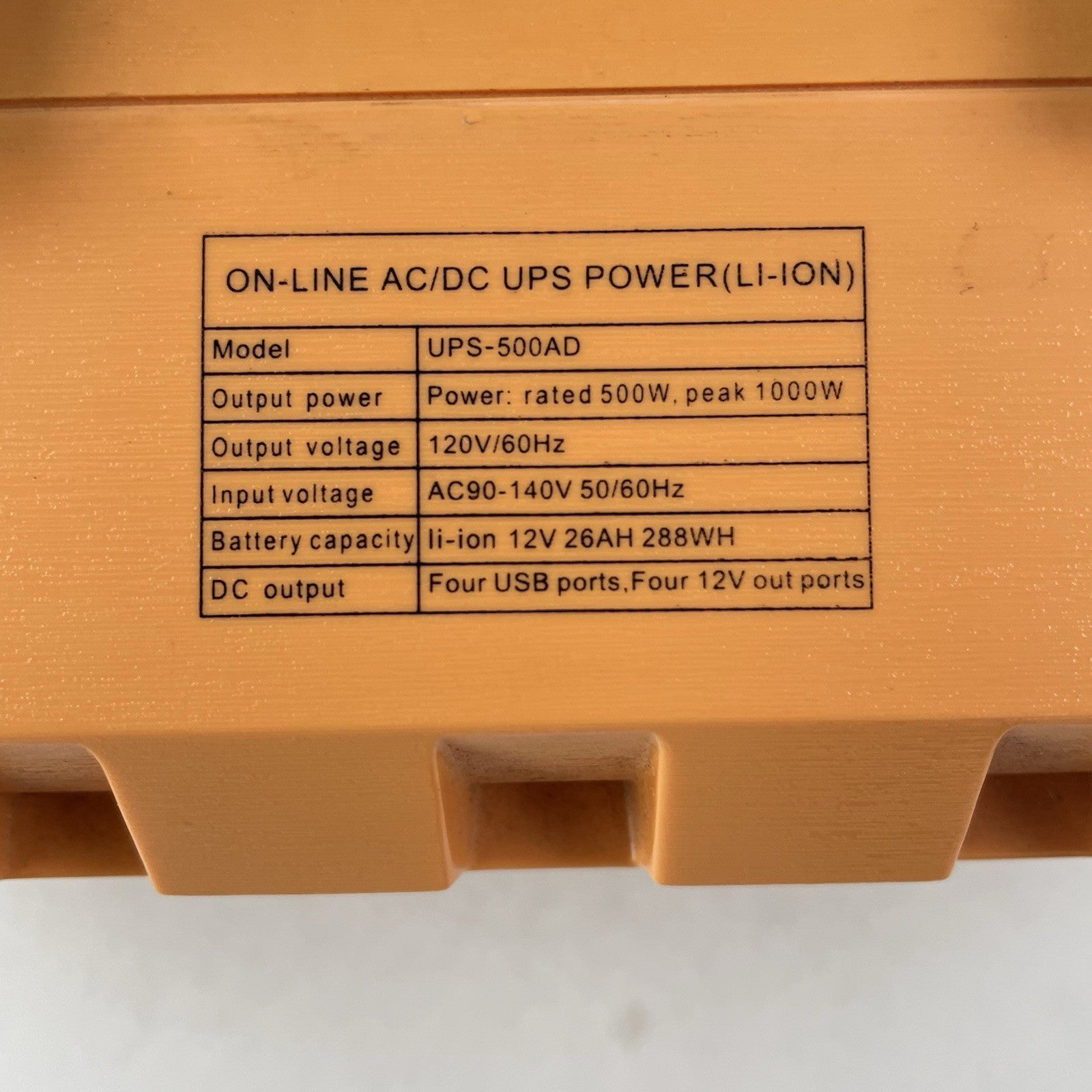 Aeiusny UPS-500AD Solar Generator Portable Power Station Used