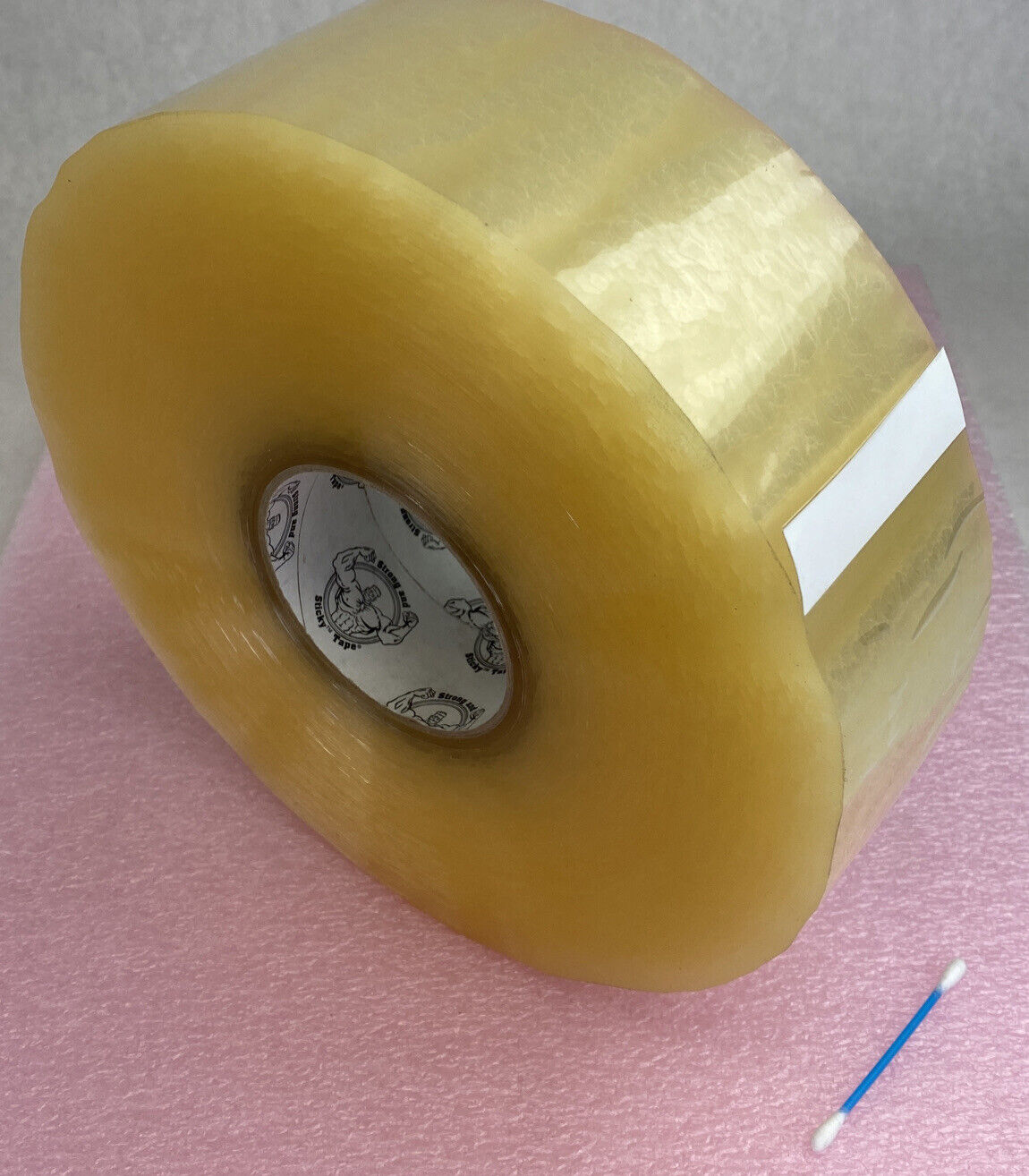 4 rolls Strong and Sticky 3191000 1.9 mil clear acrylic tape 3" x 1000 yd