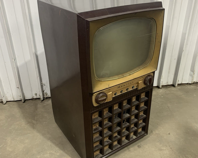 Admiral 17K12 1951 Television TV Not Operational Bakelite Shell Rusted