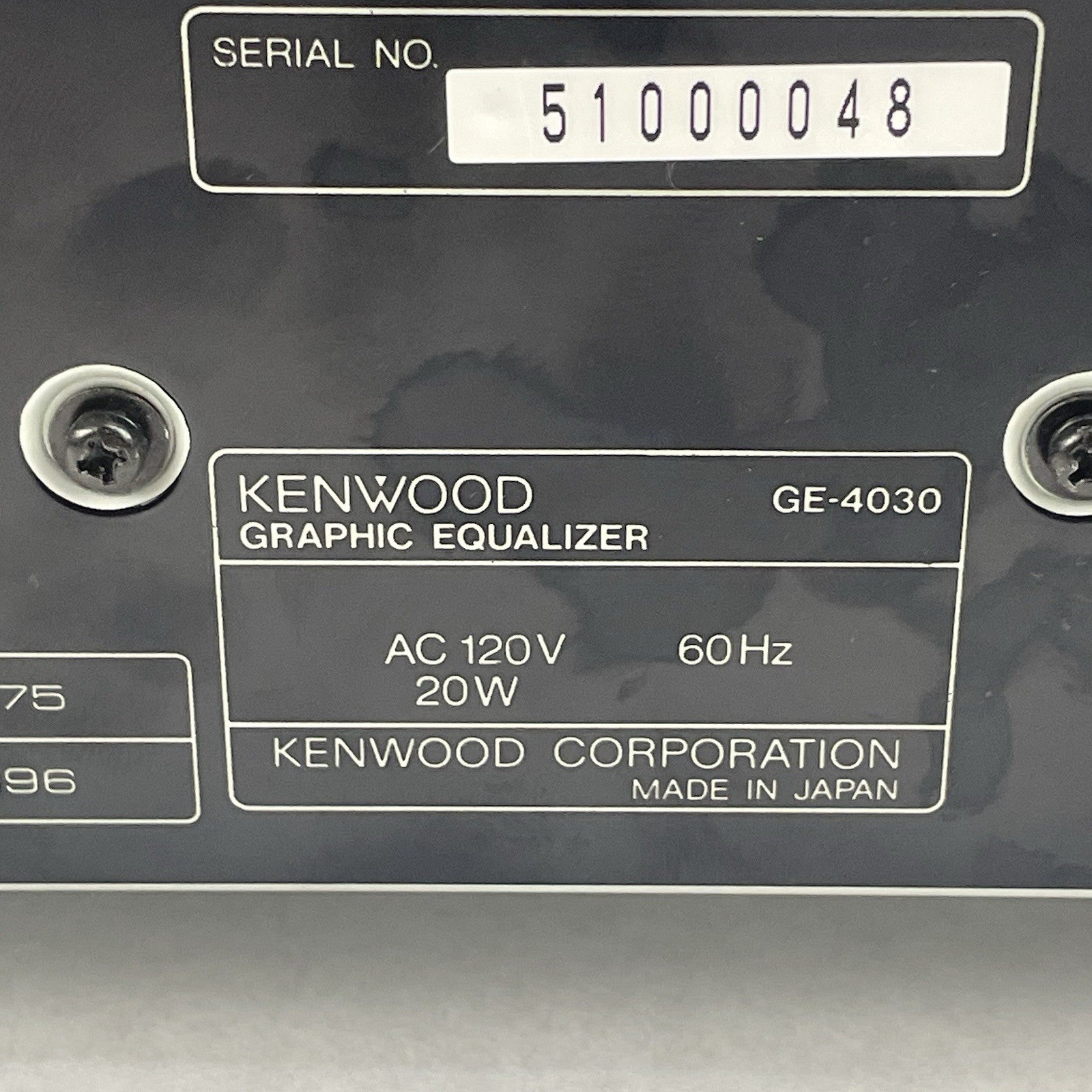 Kenwood GE-4030 Stereo Graphic Equalizer Dual Spectrum Analyzer6