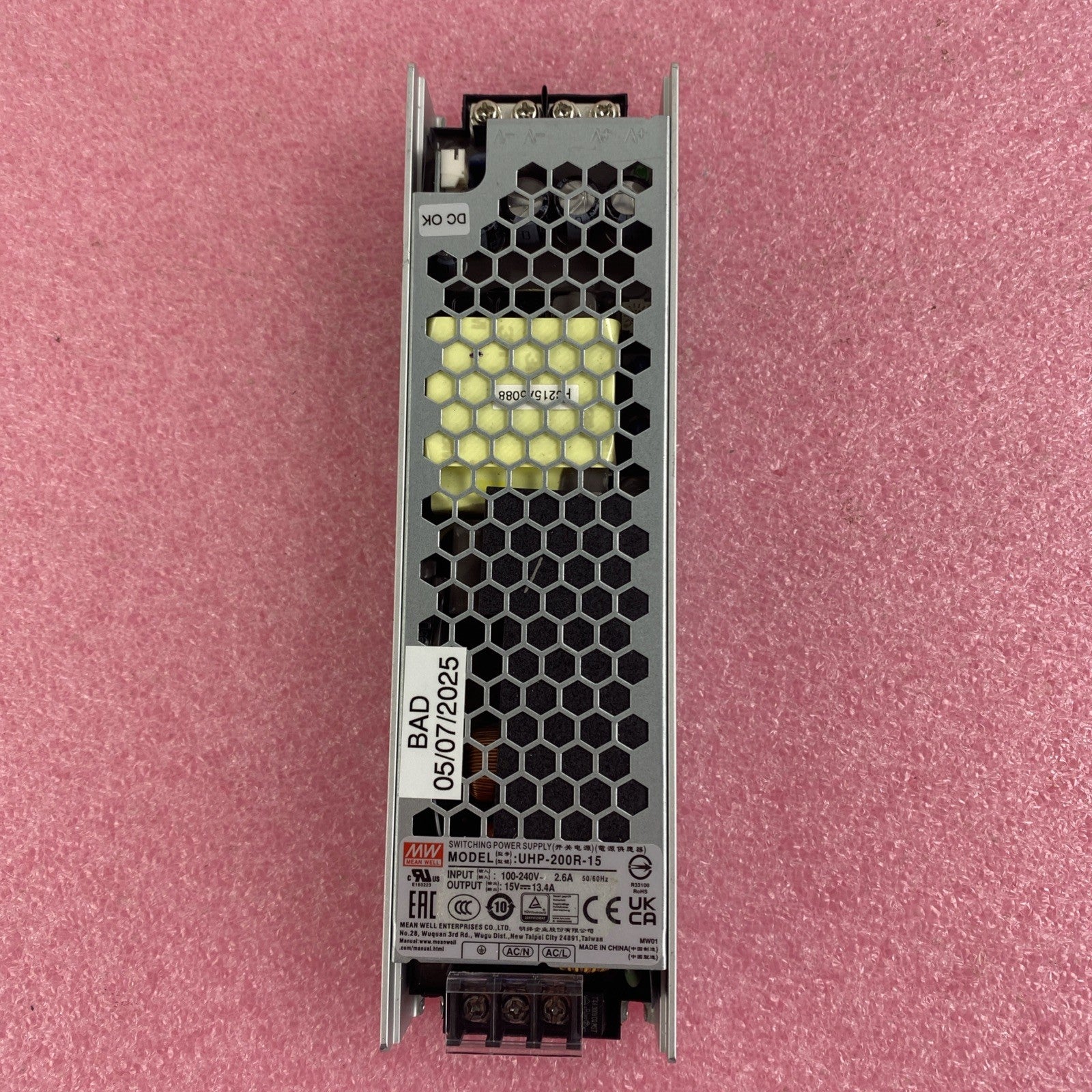 Meanwell UHP-200R-15 Switching Power Supply Untested2