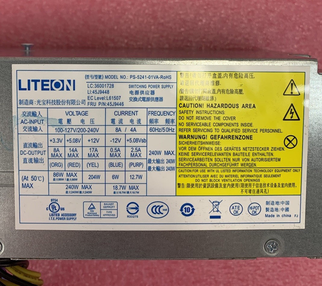 LiteOn PS-5241-01VA-RoHS 240W Switching Power Supply