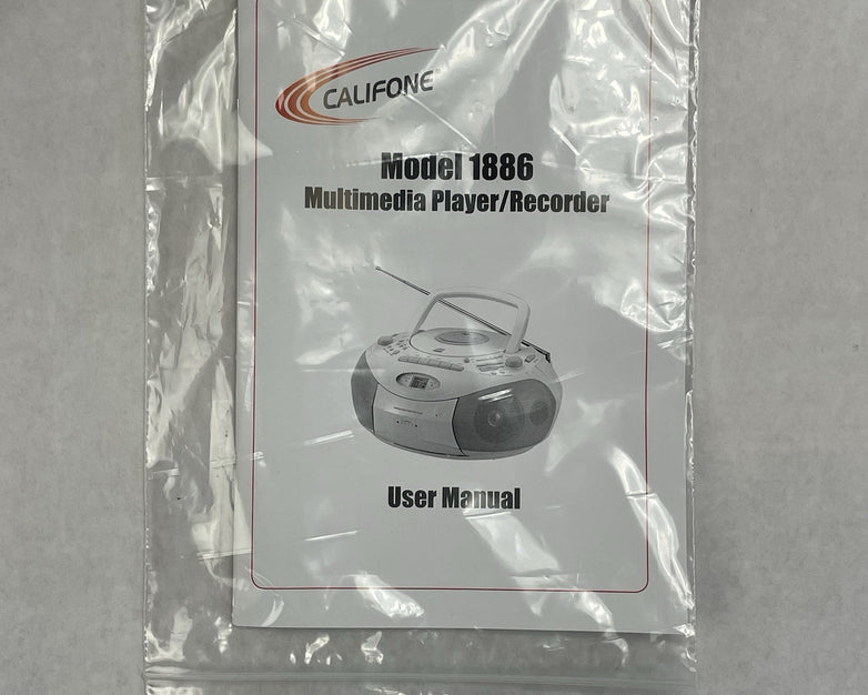 Califone Model 1886 CD Player/Recorder with  Headphones & 10-Port Stereo Jackbox