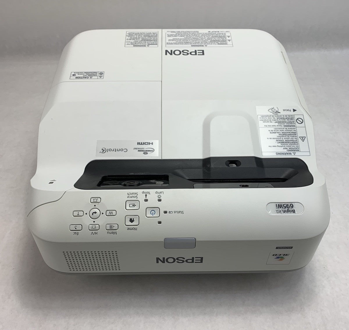 Epson PowerLite 695Wi H740A LCD Lamp Projector 2757 Lamp Hours - No Remote3